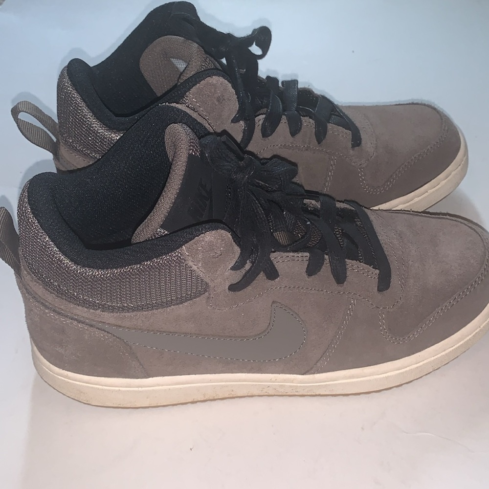 Nike Court Borough Mid Premium Mushroom Sneakers